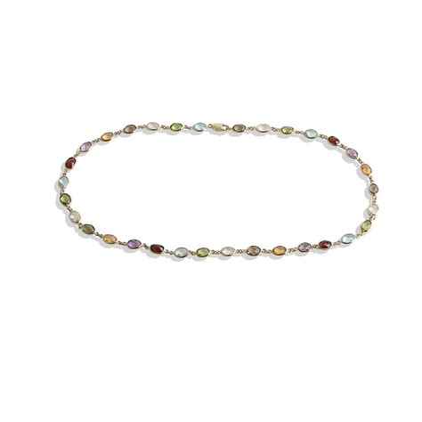 Gemstone Multi Colour Tutti Fruitti Necklace Du London