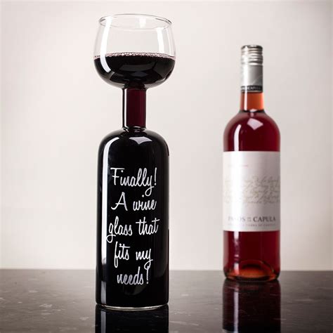 Buy Finally A Wine Glass That Fits My Needs Wine Bottle Glass For Gbp 12 99 Card Factory Uk