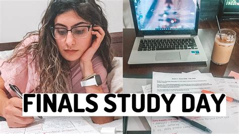College Day In My Life Finals Study Day Youtube