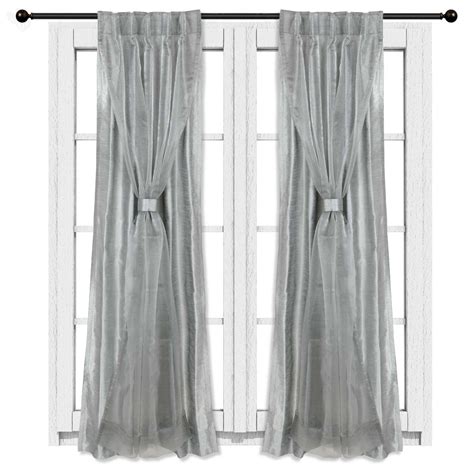 Double Layered Curtains I Love This Idea For My Office Curtains
