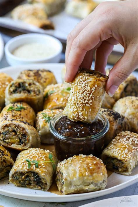 Veggie Sausage Roll Recipe Mushroom And Lentil The Cooking Collective