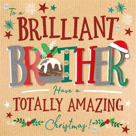 Check spelling or type a new query. Brilliant Brother Embellished Christmas Card | Cards