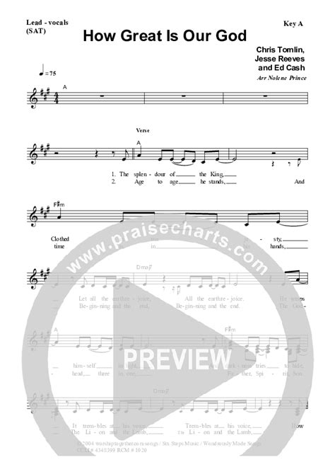 How Great Is Our God Sheet Music Pdf Dennis Prince Nolene Prince