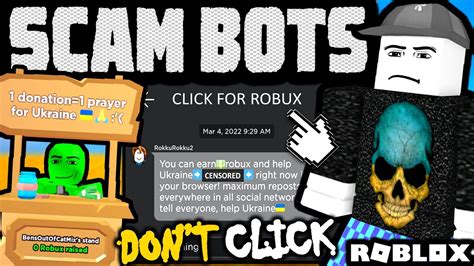 Roblox Scam Bots Have Hit A New Low Dont Click These Links Youtube