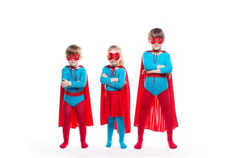 Kids Superheroes Stock Photo Image Of Forward Blue 68942842