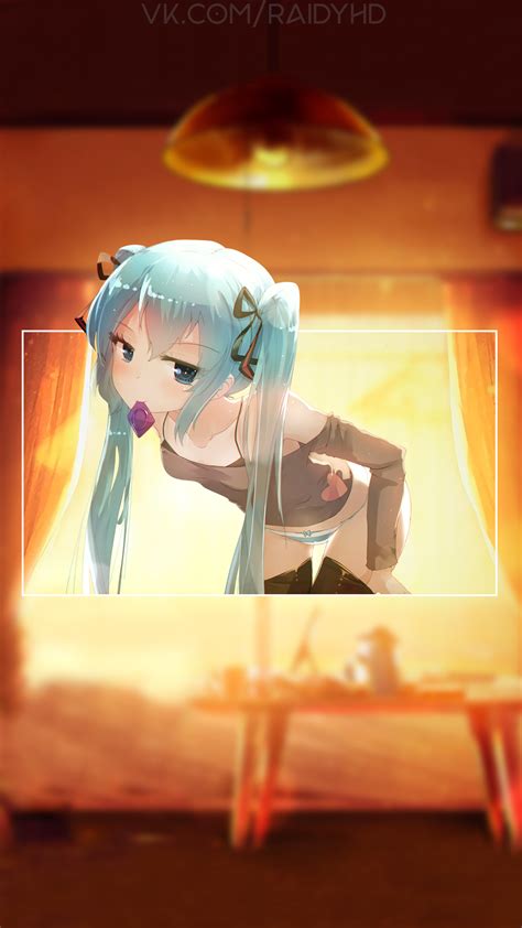 Blue Hair Blue Eyes Anime Anime Girls Picture In Picture Hatsune Miku Condom Twintails