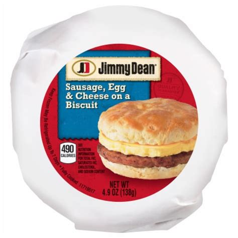 Jimmy Dean® Frozen Sausage Egg And Cheese Biscuit 4 9 Oz Food 4 Less