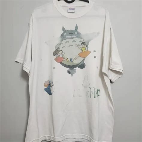 VINTAGE MY NEIGHBOR Totoro Anime Studio Ghibli Cartoon Shirt Hanes Faded PicClick