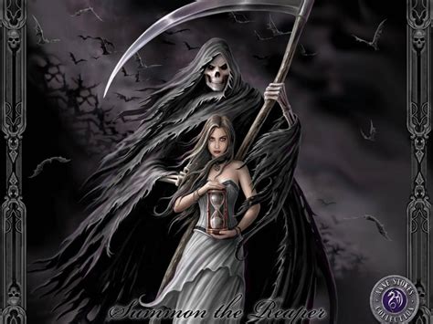 Image Dark Girl And Grim Reaper Mi Ninera Es Un