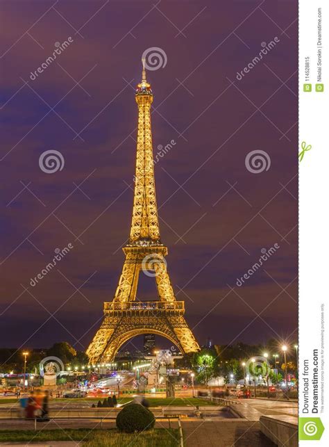 It is an iron lattice tower situated in champ de mars, paris, france. Eiffel Tower In Paris France Editorial Image - Image of ...