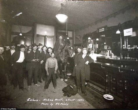 A Saloon In Helena Montana Circa 1890 Complete With A Horse And
