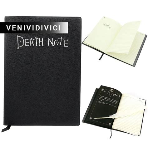 On Sale Cosplay Ryuk Cover Book Note Notebook Feather Pen Ring