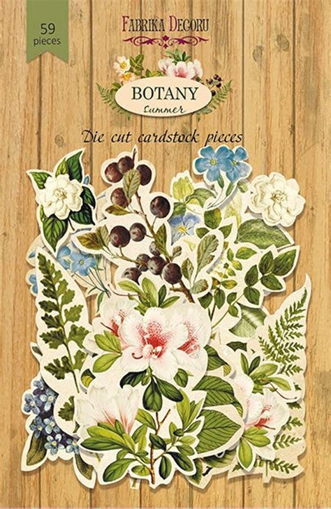 Fabrika Decoru Botany Summer Cardstock Die Cuts Floral Paper Ephemera
