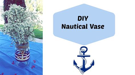 Nautical Vase Diy Centerpiece On A Budget Youtube