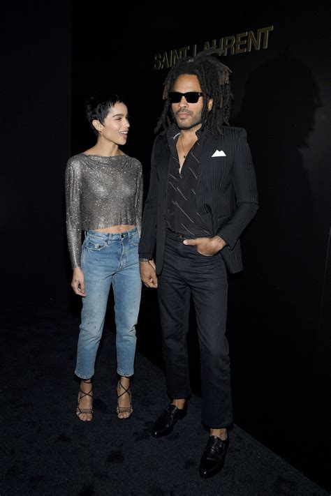 Zoë And Lenny Kravitz Are Fashion Weeks Ultimate Father Daughter Duo