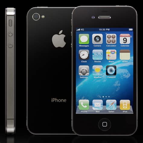 Apple Iphone 4s Phone 3d Model