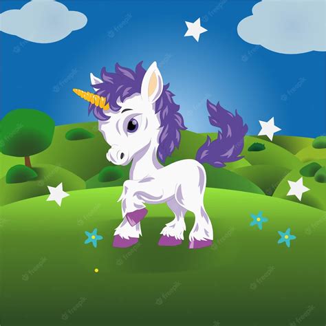 Premium Vector Cute Unicorn Horse Vector Illustrations