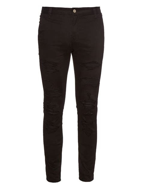Undercover Distressed Skinny Jeans In Black For Men Lyst