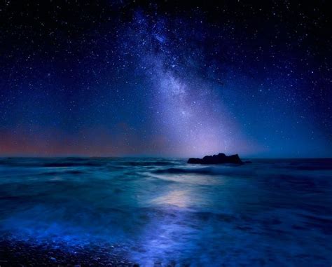 🔥 Stunning Milky Way Galaxy Over The Mediterranean Sea Long Exposure