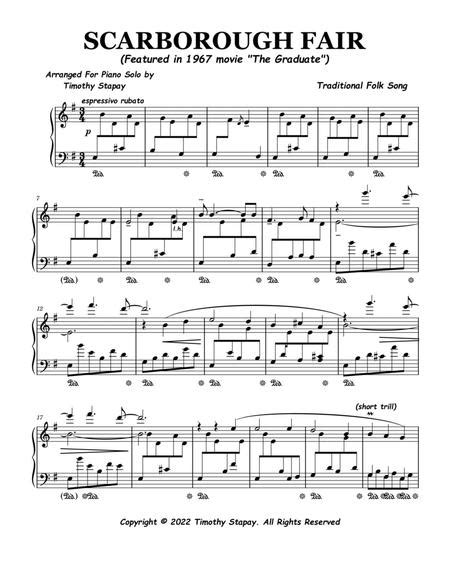 Scarborough Fair By Traditional English Ballad Digital Sheet Music