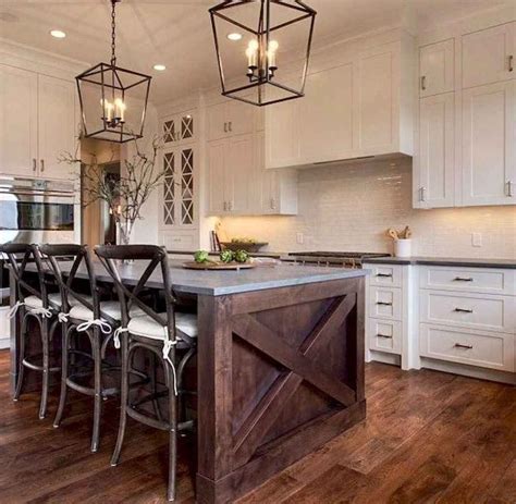 Stylish And Inspired Farmhouse Kitchen Island Ideas And