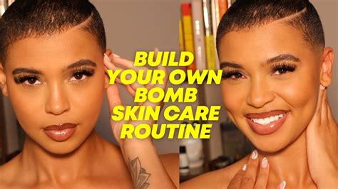 how to build your own skin care routine black skin care regimen dry oily acne combo