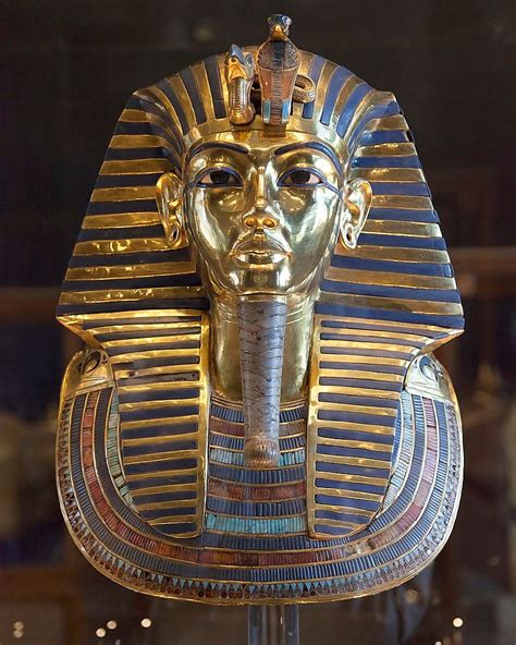 The Ever Famous Mask Of Tutankhamun Made Of Over 10 Kilograms Of Gold And Semi Precious Stones