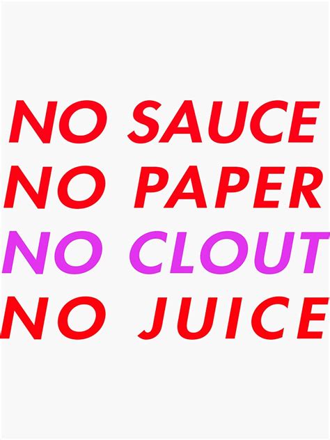 No Clout Sticker By Dupex90 Redbubble