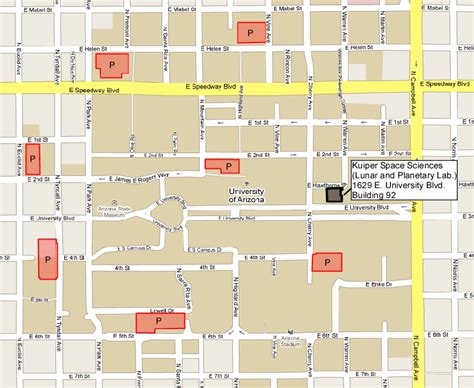 29 University Of Arizona Map Maps Database Source