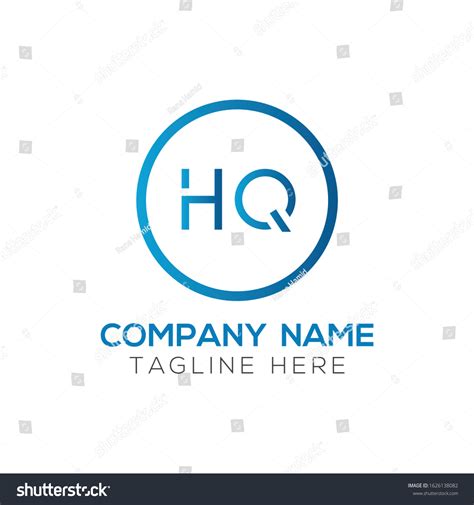 Letter Hq Logo Design Vector Template Initial Royalty Free Stock