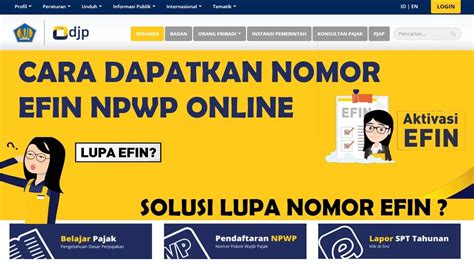 Cara Dapatkan Efin Pajak Pribadi Secara Online Di OKU Timur OKU Timur