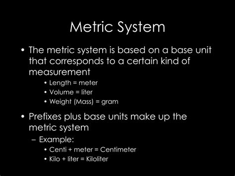 Ppt Metric System Basics Powerpoint Presentation Free Download Id