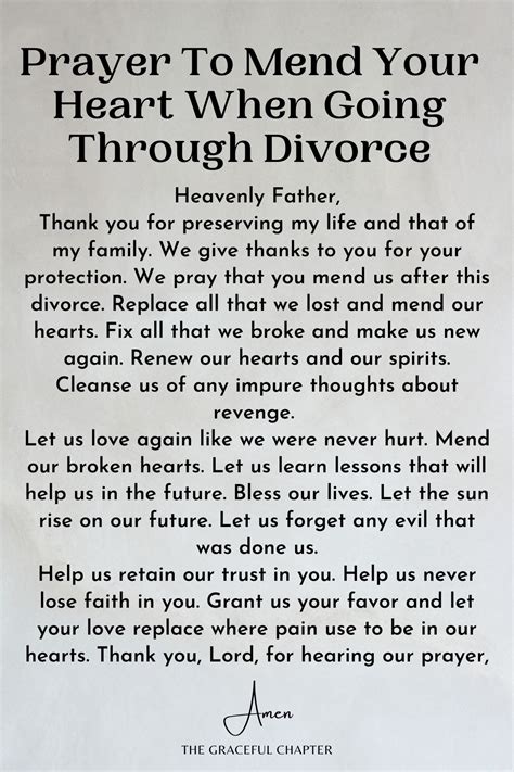 5 Important Prayers For When Going Through Divorce The Graceful Chapter