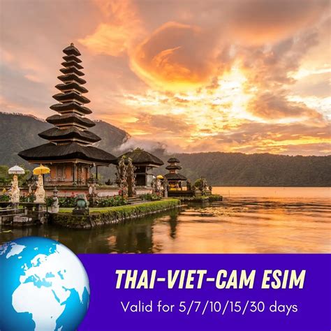 Thailand Vietnam Cambodia ESIM Best Prepaid Data Plan