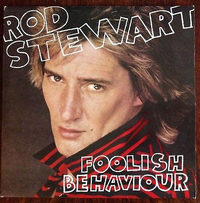 Rod Stewart Foolish Behaviour Vintage Album Lp Poster