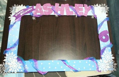 Amosfun 18th birthday photo booth prop inflatable picture frame funny selfie props for 18 year old birthday party decoration. DIY Photo Booth Frame Prop for Frozen themed birthday ...