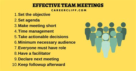 24 Tips For Effective Team Meetings For Great Companies Careercliff