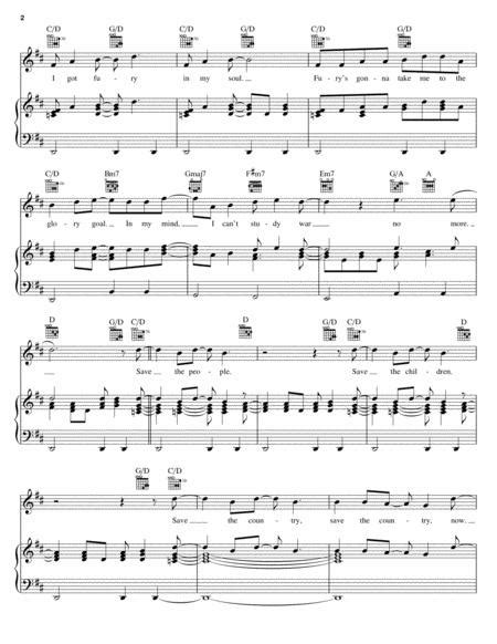 Save The Country By Laura Nyro Laura Nyro Digital Sheet Music For