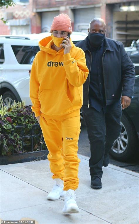 Justin Bieber Dons All Drew House Ensemble For Snl Rehearsal In Nyc