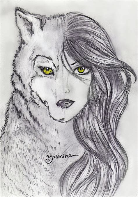 Werewolf Drawing Wolf Drawing Easy Anime Wolf Drawing