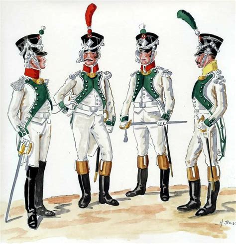 Three Men In Uniforms Standing Next To Each Other
