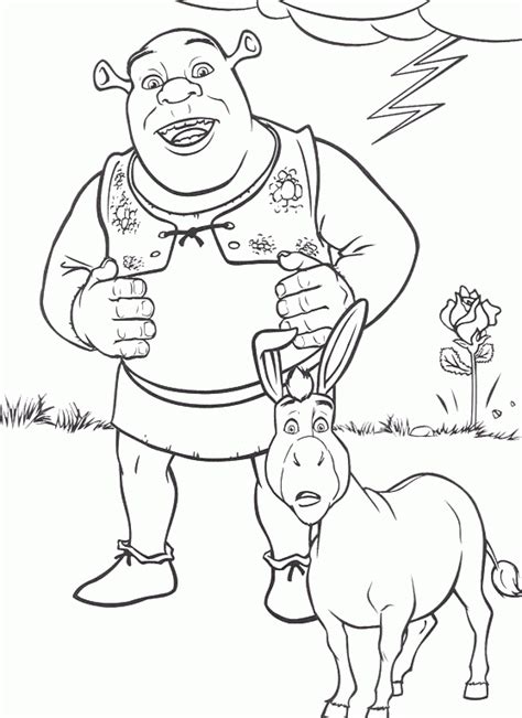 Who are the main characters in the movie shrek? Free Printable Shrek Coloring Pages For Kids