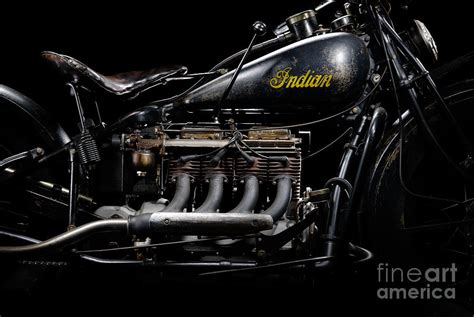 1933 Indian Four Engine Photograph By Frank Kletschkus