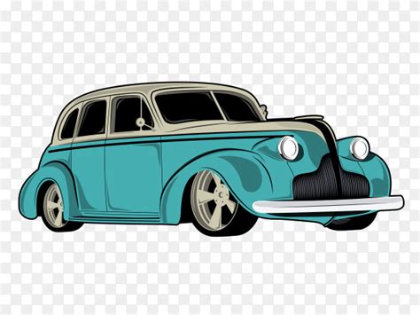 Show Classic Cars Vector Car Illustrations On Transparent Background