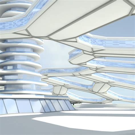 Futuristic Architecture 3d Model 139 Max Free3d