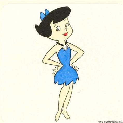 Hanna Barbera Betty Rubble Flintstones Hand Tinted Color Etching Art