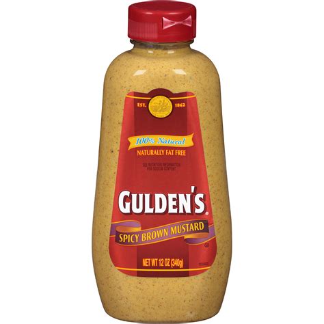 Guldens Spicy Brown Mustard 12 Oz Squeeze Bottle Food And Grocery