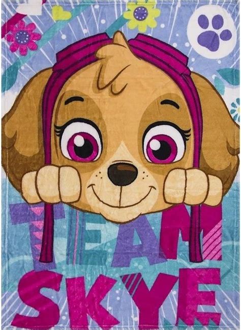 Paw Patrol Team Skye Fleece Dekenplaid Voor Meisjes Bol