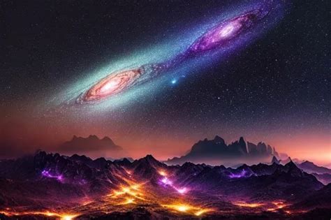 A Realistic Photo Of Galaxy In Night Sky Natural G Openart