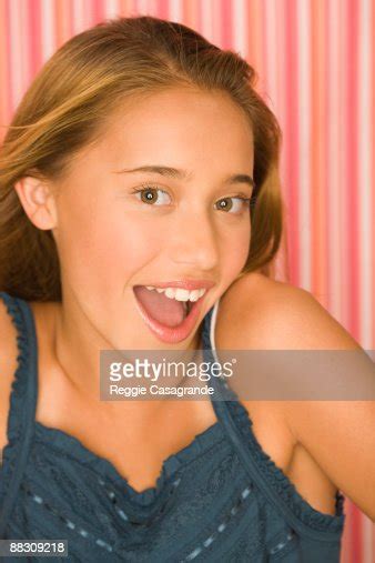 Preteen Girl With Facial Expression Photo Getty Images